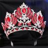 Peigne Couronne Élégant en Cristal pour Femmes Princesse Élégant Couronnes en Cristal Efficaces Diadèmes avec Pierre Colorée et Peigne