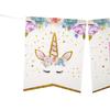 Unicorn Birthday Flag Happy Birthday Letter Bronzing Glitter Birthday Banner Customization