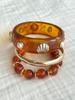 Resin Round Bohemian Bracelet for Women - Travel Style Niche Jewelry