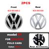 119mm 111mm ABS Car Front Grille Badge For VW 6C0853600 Volkswagen Polo 2014-2018 Rear Trunk Emblem Lid Logo Sticker Accessories  ME2