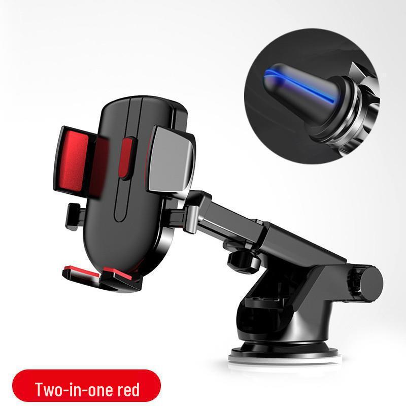 Universal In-Car Phone Mount with Suction Cup for Windshield or Dashboard.