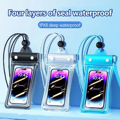 Transparent Waterproof Phone Case Touch Screen Sealed Bag Swimming Diving Phone Cover