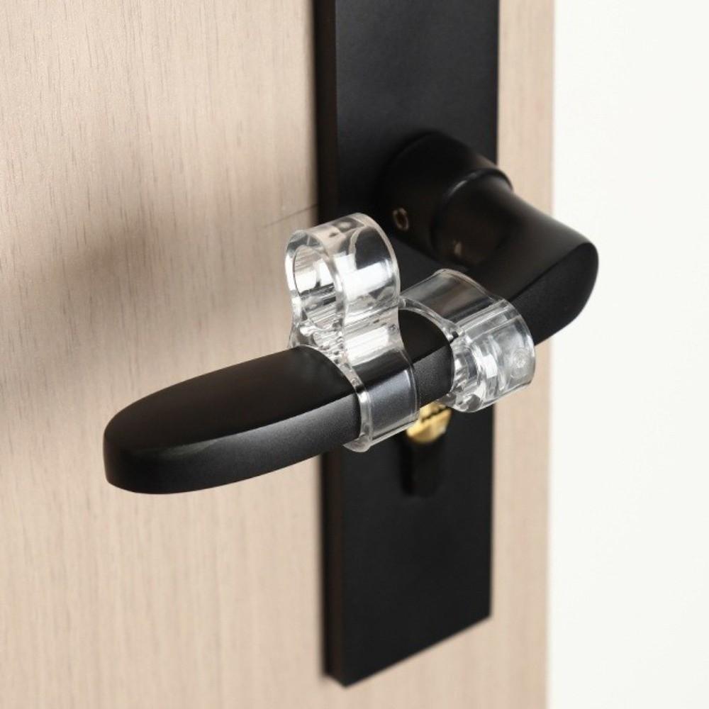 1 pezzo Maniglia Porta in PVC Paraurti Silicone Anti-collisione Silicone Manopola Porta Protettore Senza Trapano Tappo Porta Trasparente Casa Ufficio