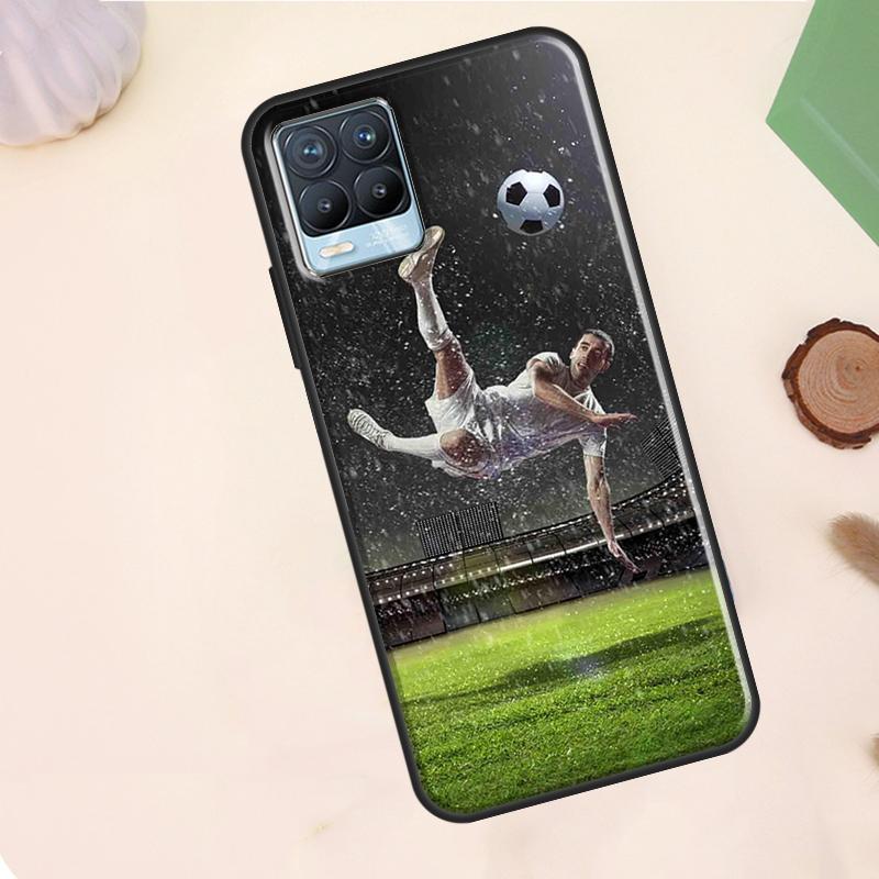 Football Soccer Case For Realme C75 C63 C61 C55 C51 C53 C35 C65 C67 C71 11 12 13 14 15 Pro Plus GT6 GT7 Pro