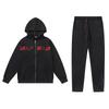 Trapstar Embroidered Hoodie & Sweatpants Set - Unisex Winter Velvet Trend