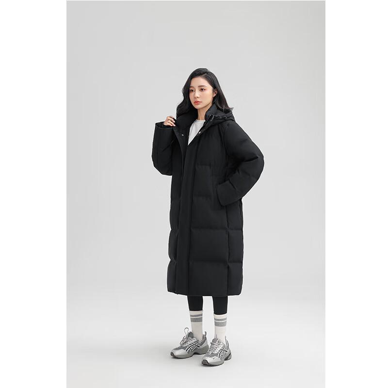 YAYA Women's Long Knee-Length Duck Down Winter Jacket