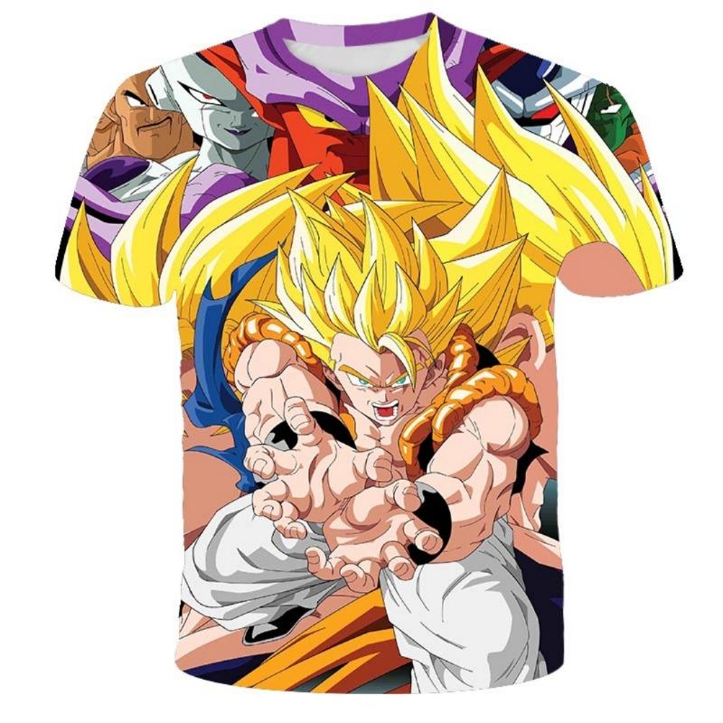Dragon Ball Super Son Goku All Forms 3D Print T-Shirt Men Women Kids Anime Fans Streetwear Graphic Tee Summer Casual Tops