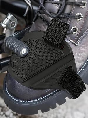 1 Pezzo Copriscarpa Leva Cambio Moto - Cinturino Elastico Regolabile, Texture a Nido d'Ape Antiscivolo, Protegge la Parte Superiore della Scarpa dall'Abrasione