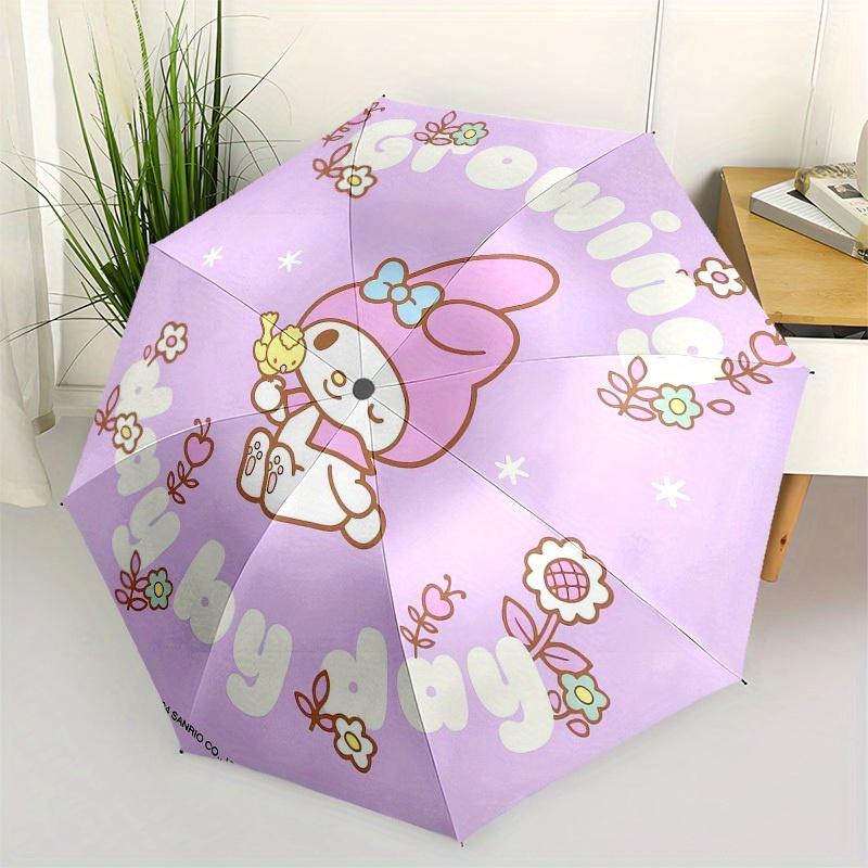 

1pc My Melody Growing Day by Day Umbrella with Plastic Handle,Suitable for All Seasons Home Travel Outdoor UmbrellaSanlio522