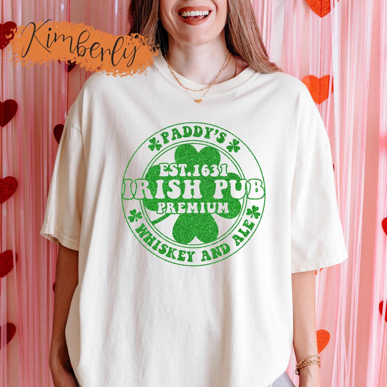 Paddy Irish Pub Shirt Funny Glitter Paddy Club Shirt Happy St Patricks Day Irish S