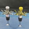 3D Octopus Wine Bottle Stopper, Vacuum Seal Wine Bottle Cap, Reusable Ocean Life Wine Bottle Stopper, Airtight Leak Proof Bottle Topper for Home
