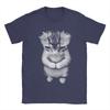 Unisexs TShirts Funny Cute Sad Crying Cat Meme Amazing 100 Cotton Tees Short Sleeve El Gato Munchkin Kitten Art T Shirt Clothing