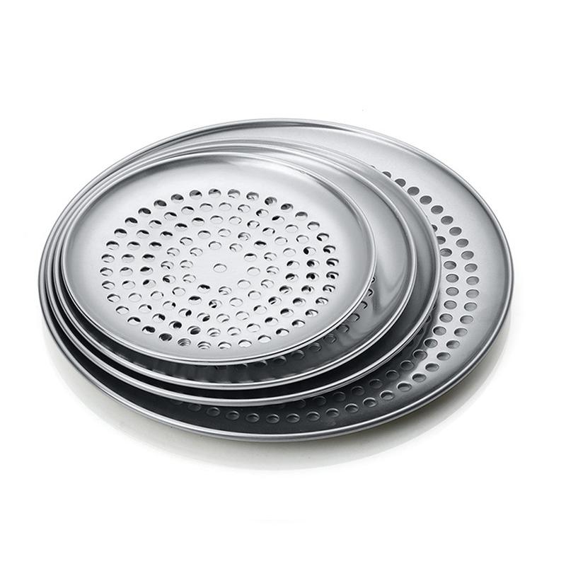 Premium Non-Stick Pizza Pan Bakeware Aluminium Alloy Pizza Plate Round Deep Dish Pizza Pan Tray Mold Mould Baking Tools