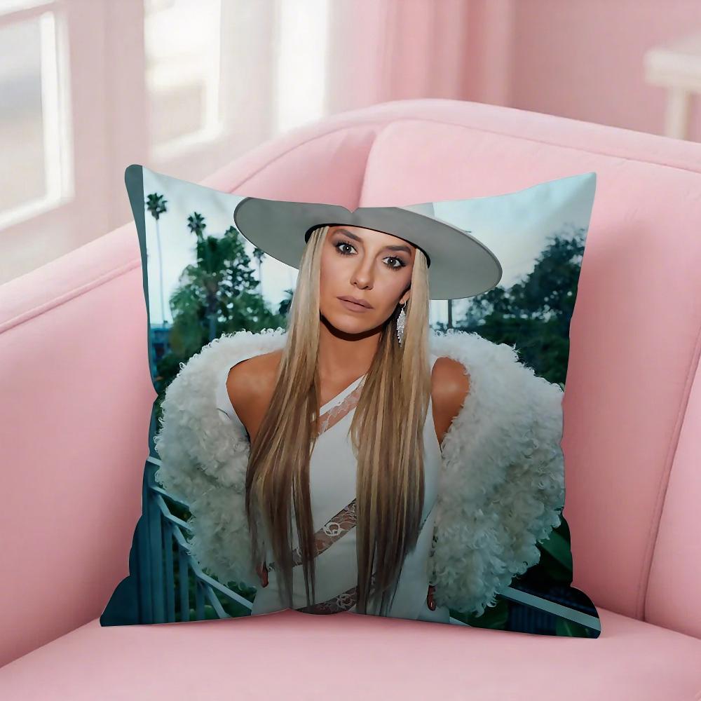 Singer L-Lainey W-Wilson Pillow Case Square Double-Sided Printing Short Plush Sofa Cushion Cover Bedroom Bedside Pillow