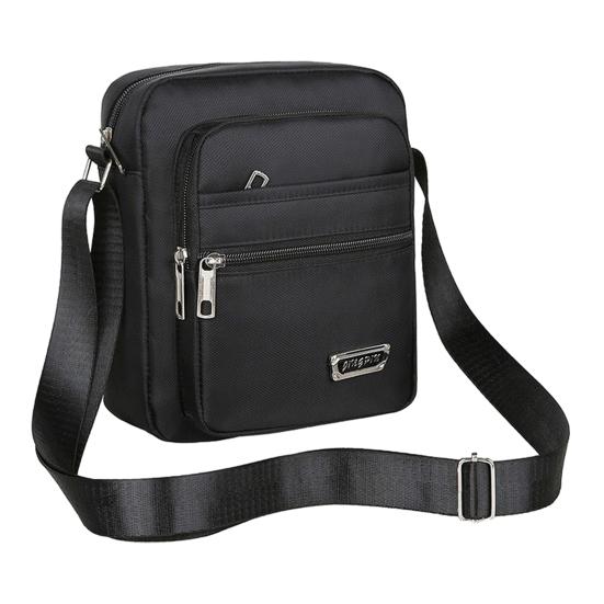 Men Small Crossbody Bag Multi-Pocket Sling Bag Waterproof Lightweight Shoulder Bag for Street Work Commuting