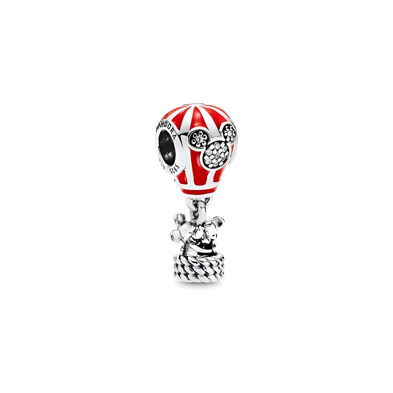 Pandora Disney series Mickey and Minnie balloon charms red