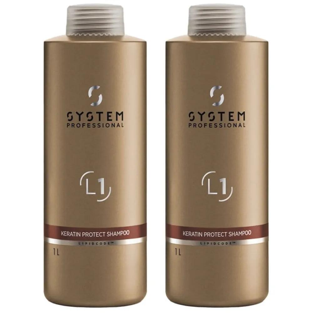 System Professional Luxoil Keratin Protect Shampoo 1000ml x2