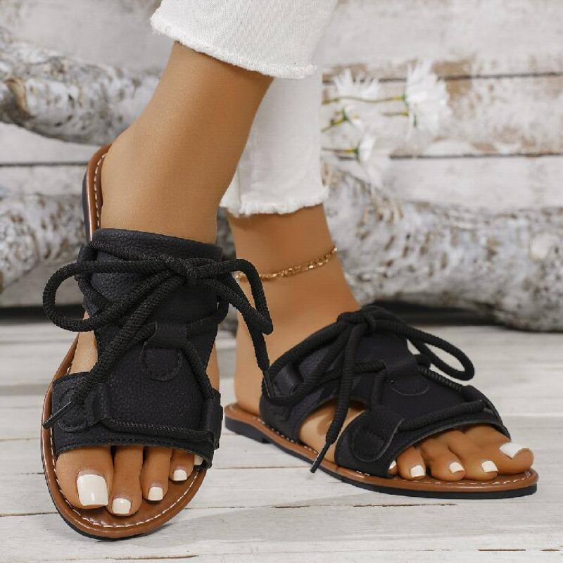 Soft Bottom Cross Strap Slippers Summer New Beach Women's Slippers