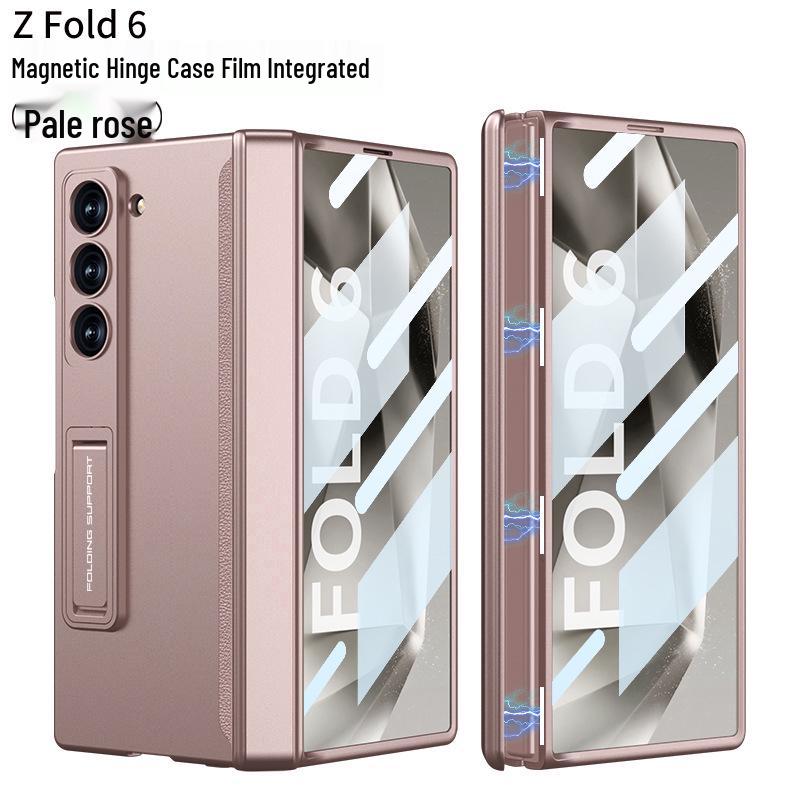 Samsung ZFold6 Magnetisches Scharnier Case: Vollständige Abdeckung, Integrierte Folie & Hartschalen-Halterung