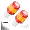 2Pcs End Bike LED Light, Rechargeable Bicycle Handlebar Flash Lamp, Bike Handlebar
