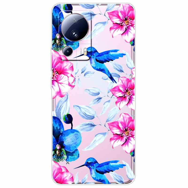 For Xiaomi 13 Lite 5G Case 13Lite Clear TPU Soft Lovely Cats Silicone Print Cover for Xiaomi Mi 13 Lite Transparent Xiaomi13Lite