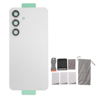 Back Glass Cover Replacement for Galaxy S24 Housing Door with Pre Installed Camera Lens Tape Repair