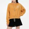 Nike Heritage Crew Velour Sweatshirt Women Tops Orange CZ1877-712