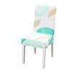 Elastic Printed Half Chair Cover for Dining or Stool Chairs