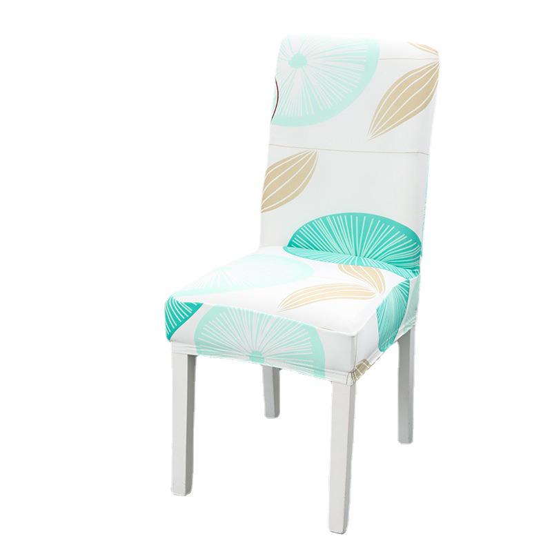 Elastic Printed Half Chair Cover for Dining or Stool Chairs
