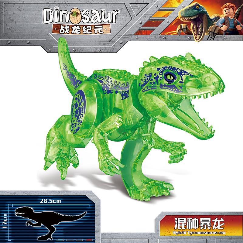 Jurassic World 2 Dinosaurs Figures Tyrannosaurus Rex Indominus Rex I-Rex Indoraptor Building Blocks Kids Toy Compatible