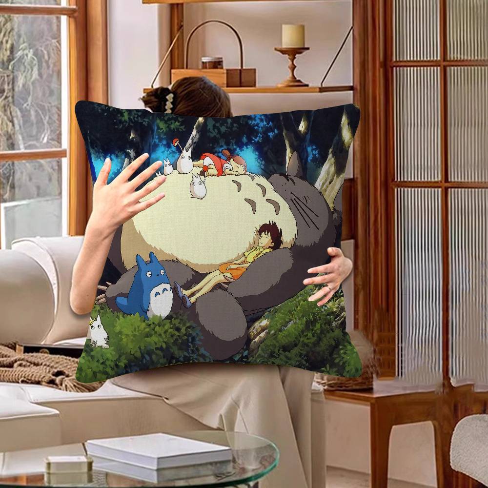 Classic T-Totoro Cartoon Cute pillow cover sofa cushion cover home room decoration children gift