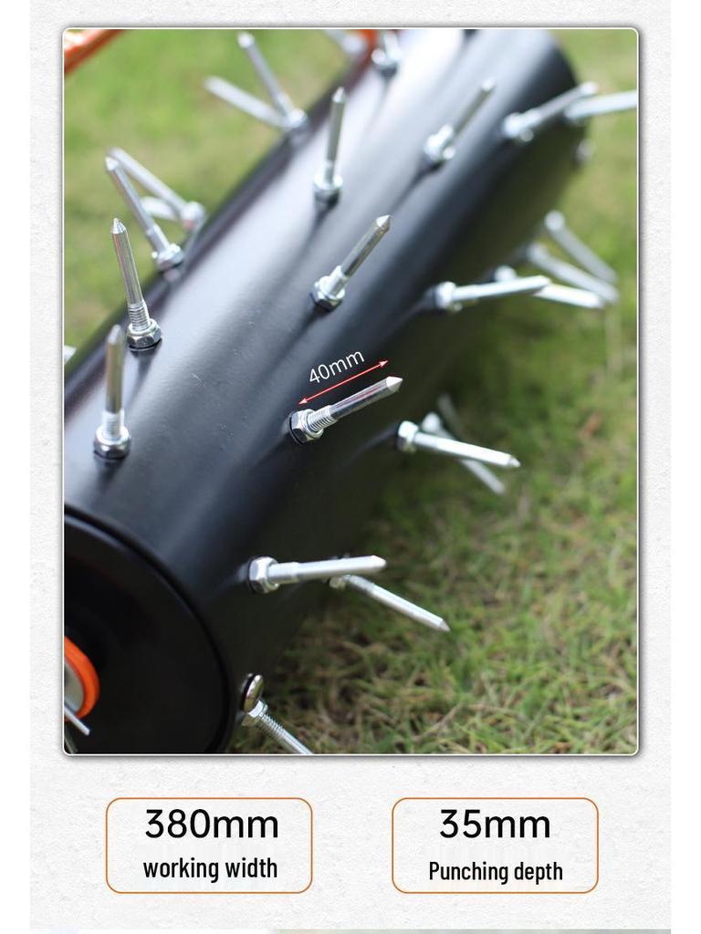 New Rolling Lawn Aerator Oxygenator & Soil Cultivator Tool