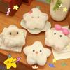 Soft Squeeze Plush Keychain Cartoon Siamese Cat Keyring Creative Squeak Star Doll  Kids