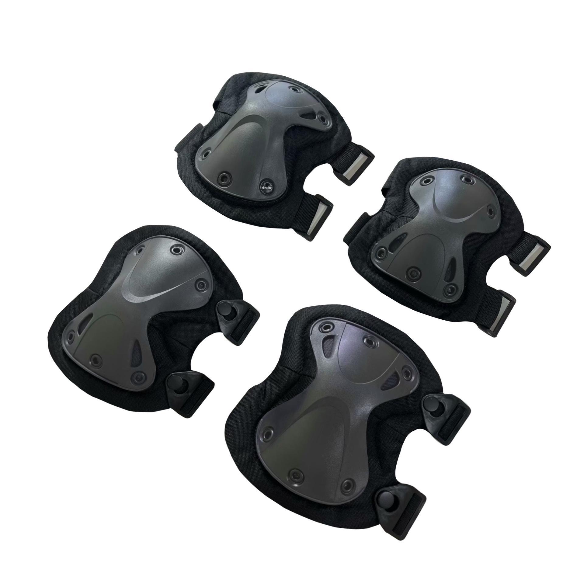 

Tactical Training Protective Gear Set: Anti-Collision Knee & Elbow Pads for Military, Cycling, Mountaineering - 4-Piece Set