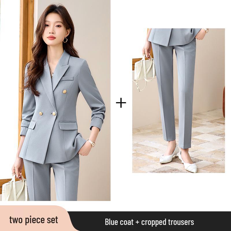 Women's 2025 High-End Professional Suit Set - Spring/Autumn Formal Wear