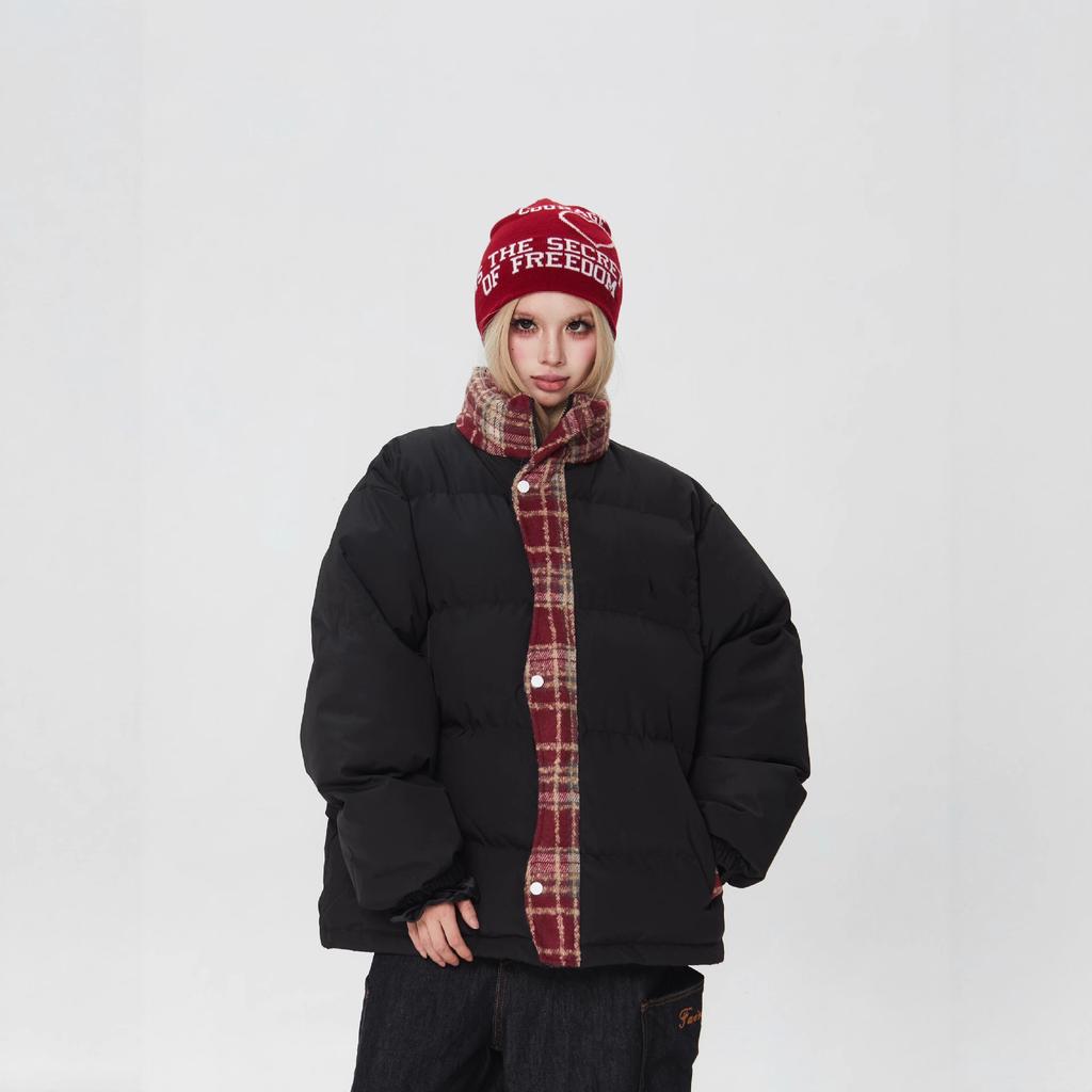 Stand Collar Cotton Coat Women's New Loose Casual Thickened Bread Coat Down Coat