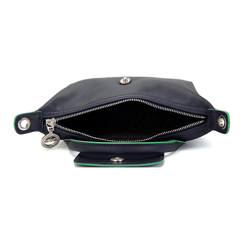Longchamp Le Pliage Xtra Logo Button Closure Mini Shoulder Crossbody Bag Women Handbags Navy-Blue 34205HEY556