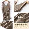 Knit Vest Long Sleeveless Long Perfect for Commuting [Grcemlvfe] Women's Dress, Autumn/Winter Dress, Dress, Pleated, Warm, Figure-Flattering, Cute,