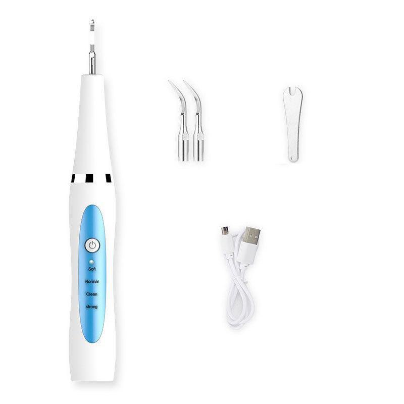 

Ультразвуковой очиститель зубов Konaya: Портативный электрический очиститель и ополаскиватель зубов для удаления зубного камня и ухода за полостью рта. Toothbrush blue синий