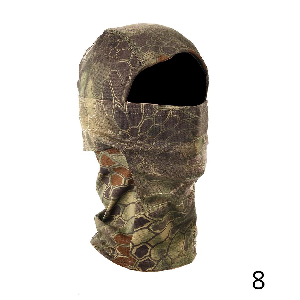 Outdoor Camouflage Camo Balaclava Army Tactical Military Ski Full Face Mask Motorcycle Bicycle Caps Full Face Mask 27 COLORS