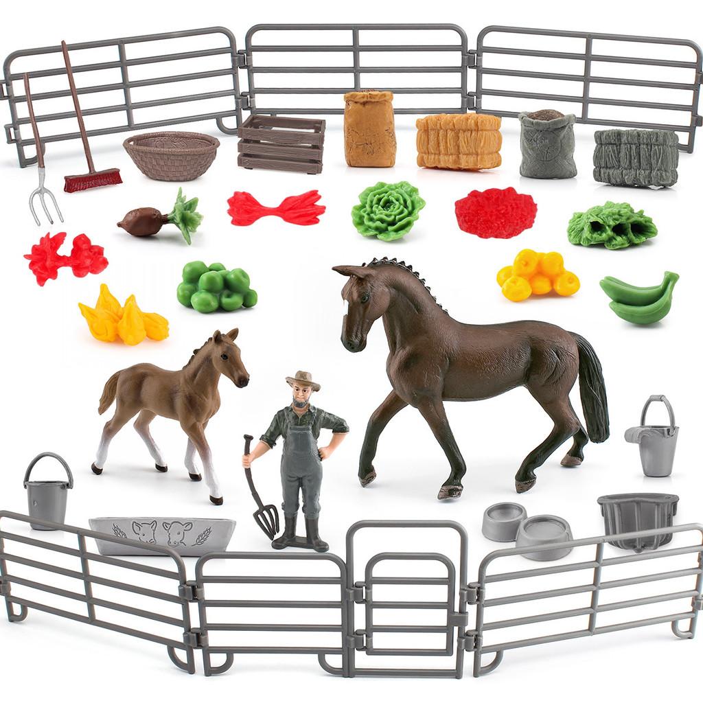 Kids Toy Animal Model Pvc Farm Scene Decor For Children Playroom Playset
