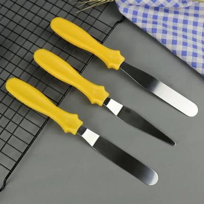 3 Stück Kuchenspatel Set Edelstahl Buttercreme Icing Frosting Messer Glätter Gebäck Fondant Keks Schaber Kuchen Backwerkzeug
