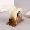 Nylon Grooved Roller Track Pulley V / U Nylon With Stand 30Mm 50Mm Door Grooved Heavy Duty Rollers Sliding Heel