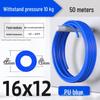 Zhuo Ji 8mm High-Pressure Transparent PU Air Hose for Air Compressors (Sizes: 4/6/10/12/14/16)