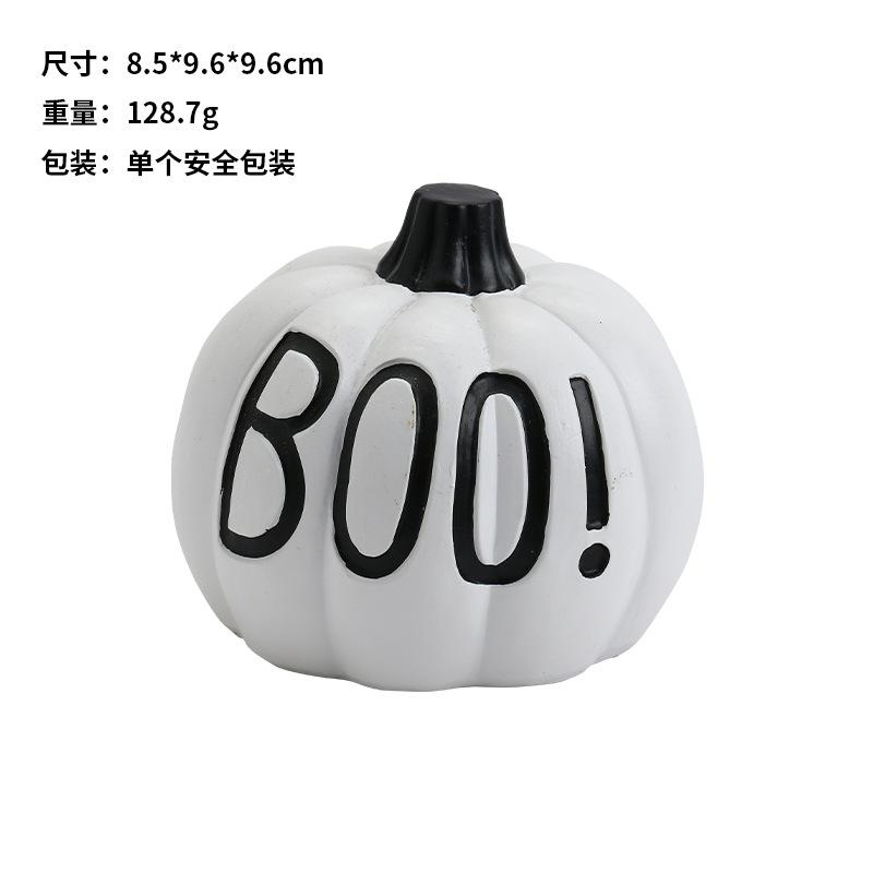 Halloween Decorations, Ins, European Style, Resin, Pumpkin Decorations, Ghost Festival, Party Desktop Ornaments