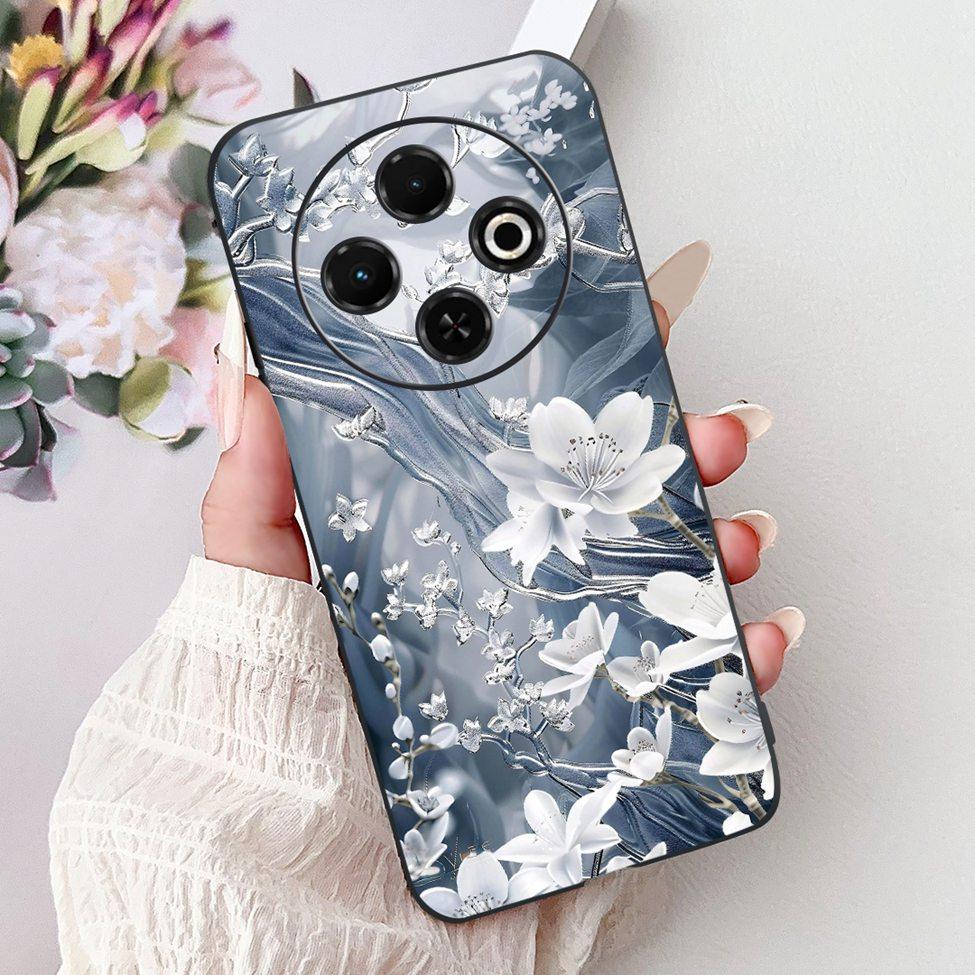 For Tecno Spark 30C 4G kl5 kl5n 5G KL8H Back Cover For Tecno Spark 30C Case Fashion Luxury Silicone Cute Cat Shockproof Painted