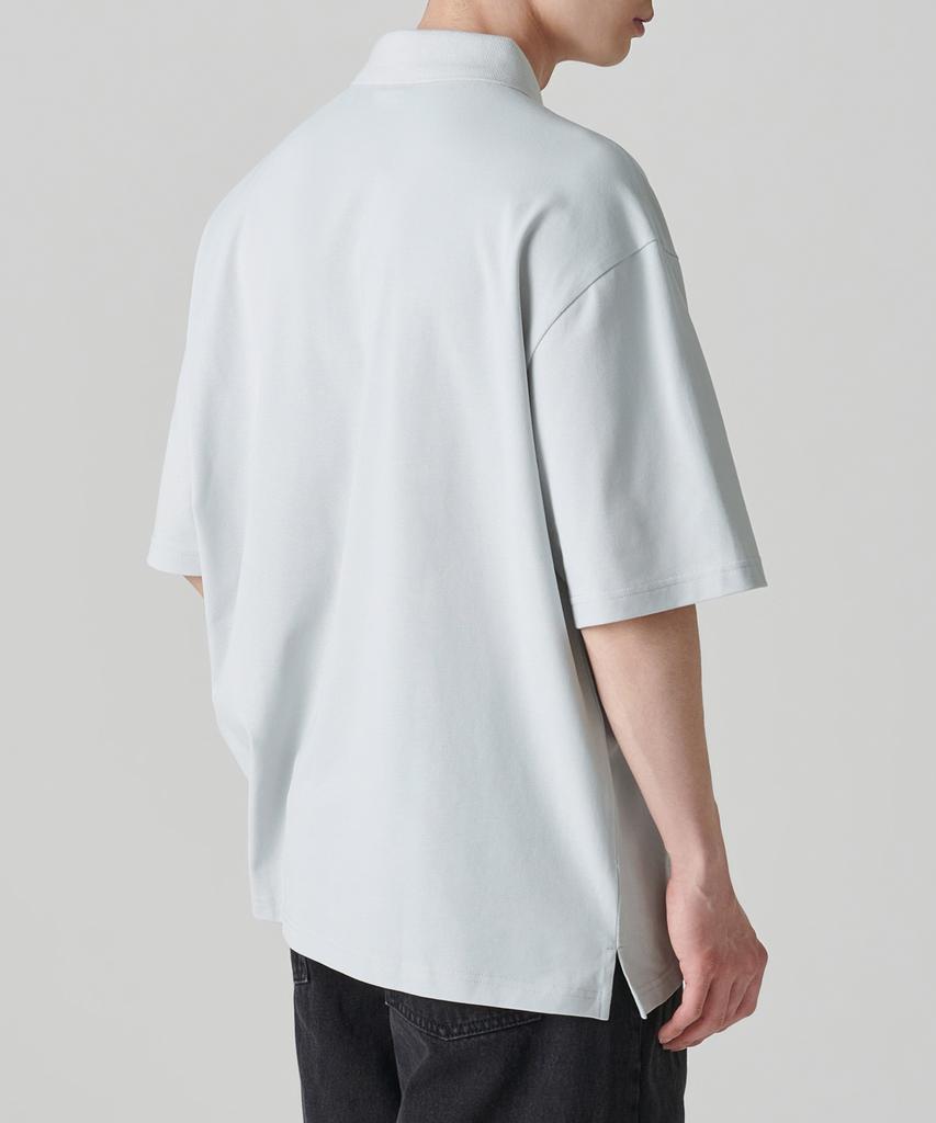 MUSINSA STANDARD [Cooltandard] Oversized Pique Polo Shirt [Ash Grey]