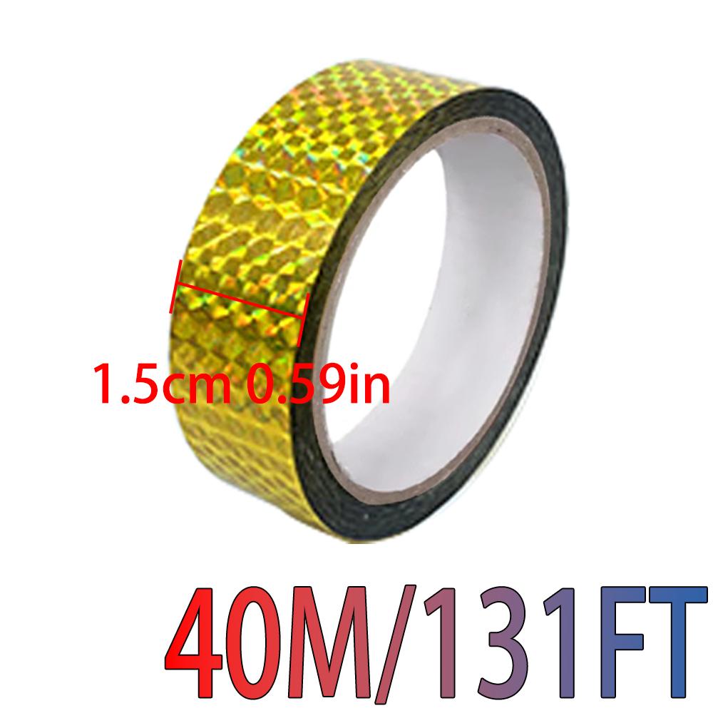 

Голографическая лазерная лента, самоклеящаяся блестящая декоративная лента, упаковка для подарков на вечеринку, наклейки для горячего тиснения золотом и серебром для DIY 15mmx40m