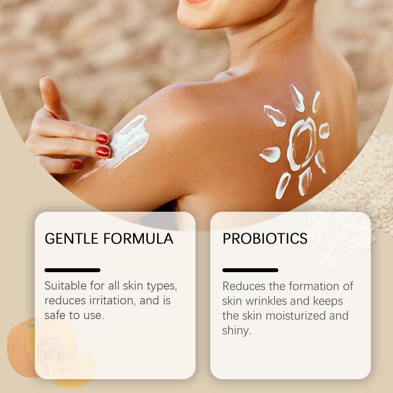Солнцезащитный крем SPF 50 с пробиотиками, Ультрафиолетовый блокиратор, Солнцезащитное средство, Укрепляющий, Увлажняющий, Косметический крем-лосьон для лица one size