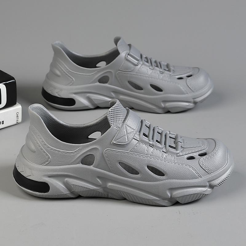 [25 Years of New Models] Summer Wear Men's Sandals EVA Deodorant Non-slip Coconut Hole Shoes Male Internet Celebrity Explosion